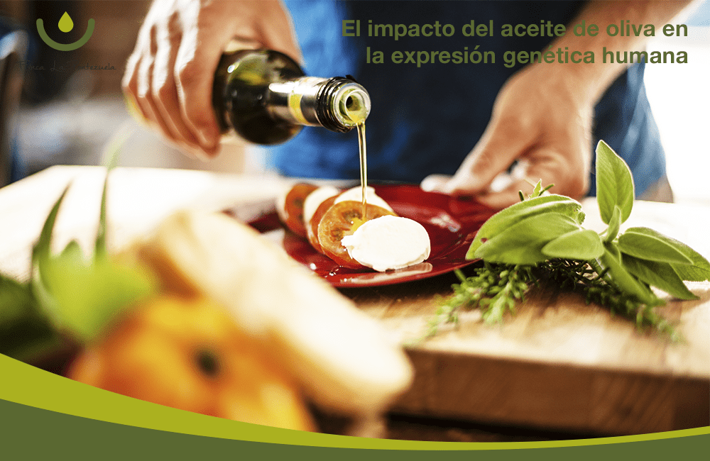 Mezclar comida, aceite de oliva y genética.