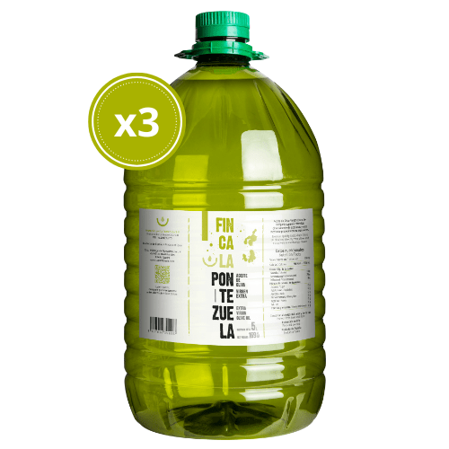 AOVE Finca La Pontezuela Cornicabra 3X5L - Comprar Garrafa Aceite de Oliva Virgen Extra